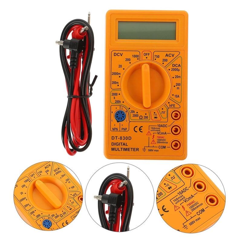 830D Auto Ranging Digital Multimeter DC AC Voltage Current Resistance Tester - Image 3